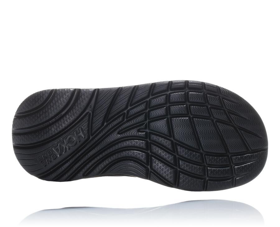 Sandals Womens - Hoka One One ORA Recovery Flip - Black - ZDKNWBF-02